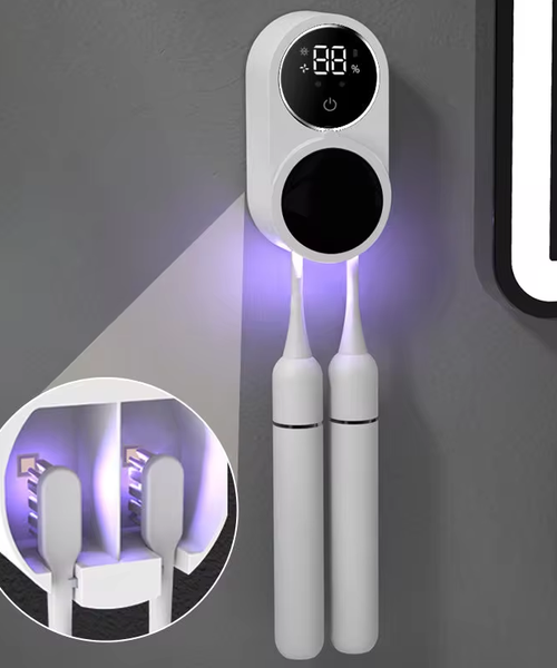 Dual Automatic UV-C Toothbrush Sterilizer